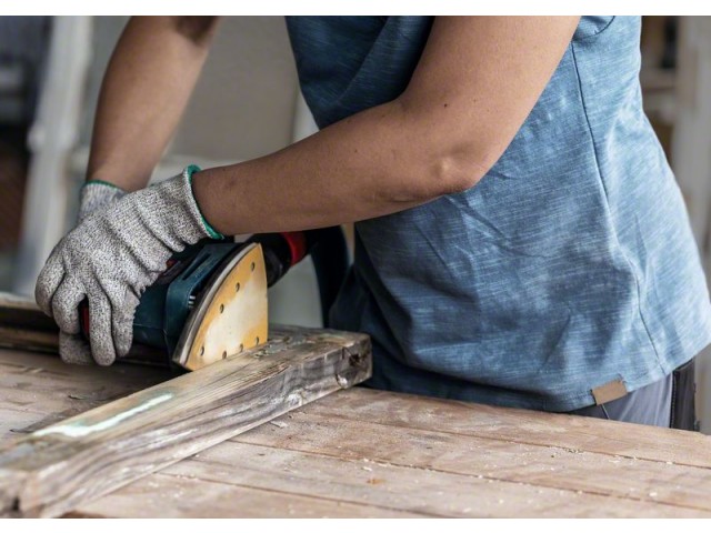 Brusni papir EXPERT Bosch z 8 luknjami za vibracijske brusilnike, Dimenzije: 93x230mm, Zrnatost: 180, 2608900837